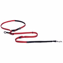 Rogz Utility Handsfree hundkoppel i rött Justerbart mellan 150-210 cm